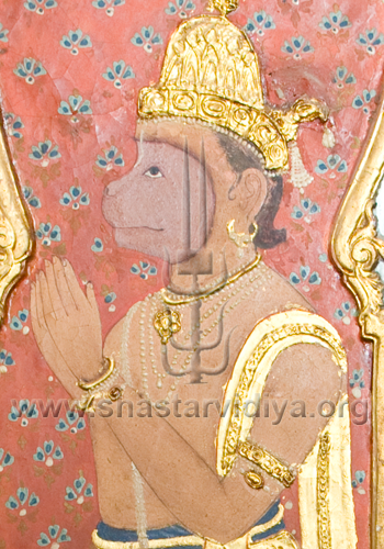 Hanuman, fresco, Patiala, Punjab